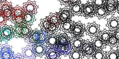 Light Multicolor vector background with random forms.