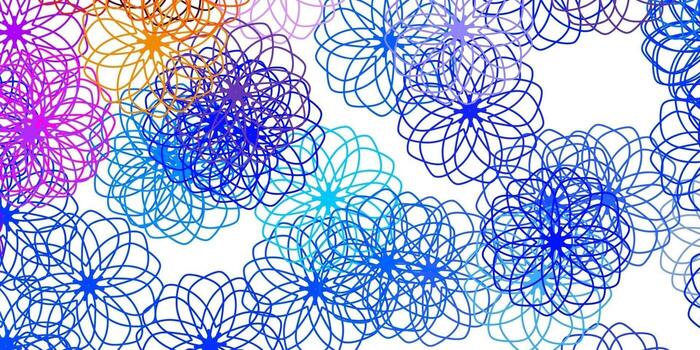 Light Multicolor vector background with bubbles.