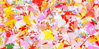 Light Multicolor vector background with triangles.