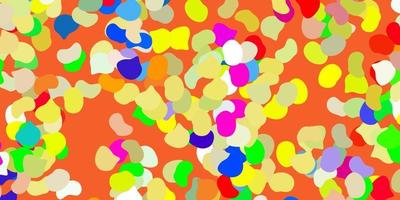 Light multicolor vector backdrop with chaotic shapes.