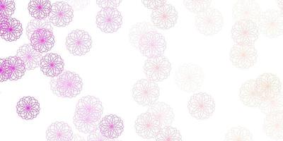 Light Pink vector background with bubbles.