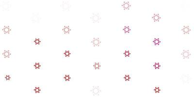 Light Pink vector texture with disease symbols.