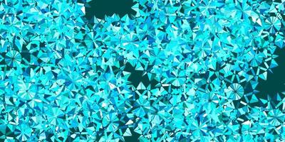 Light BLUE vector texture with bright snowflakes.