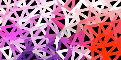 Dark pink, red vector geometric polygonal wallpaper.