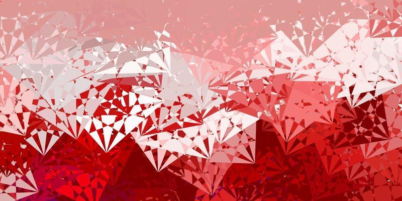 Light Pink, Red vector texture with random triangles.