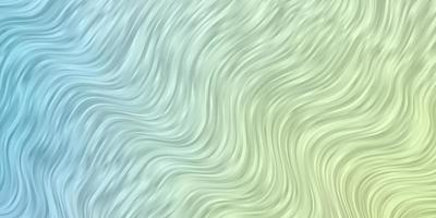 Light Blue, Green vector pattern with curves.