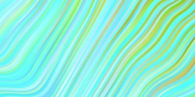 Light Blue, Green vector backdrop with curves.