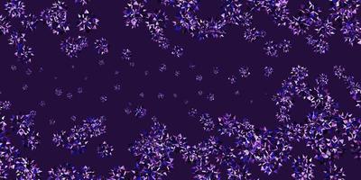 Light Purple vector texture with bright snowflakes.