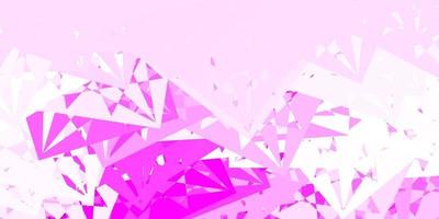 Light Purple, Pink vector backdrop with triangles, lines.