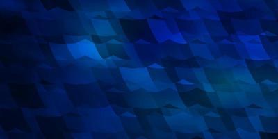 Dark BLUE vector background with set of hexagons.