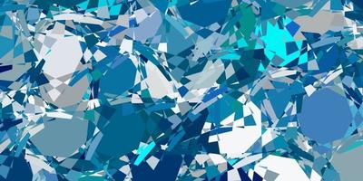 Light Blue, Green vector background with polygonal forms.