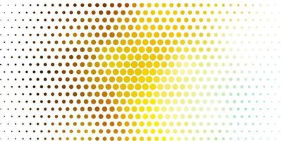 Light Blue, Yellow vector pattern with circles.