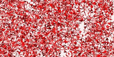 Light red vector template with ice snowflakes.