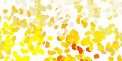 Light yellow vector template with abstract forms.