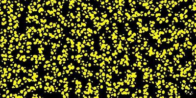 Dark yellow vector background with random forms.