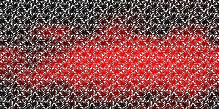 textura de vector rojo claro con arco circular.