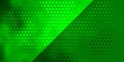 Light Green vector texture with circles.