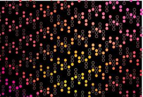 Dark Pink, Yellow vector layout with circle shapes.