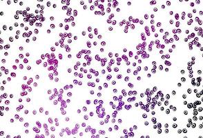 Light Purple vector background with bubbles.