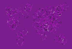 Light Purple vector template with circles.