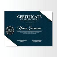 Modern Certificate Template vector