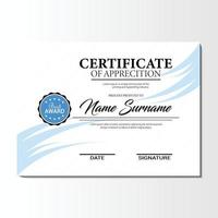 Modern Certificate Template vector