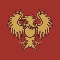 logotipo de águila real dorada