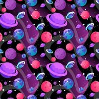 outer space seamless illustration vector image