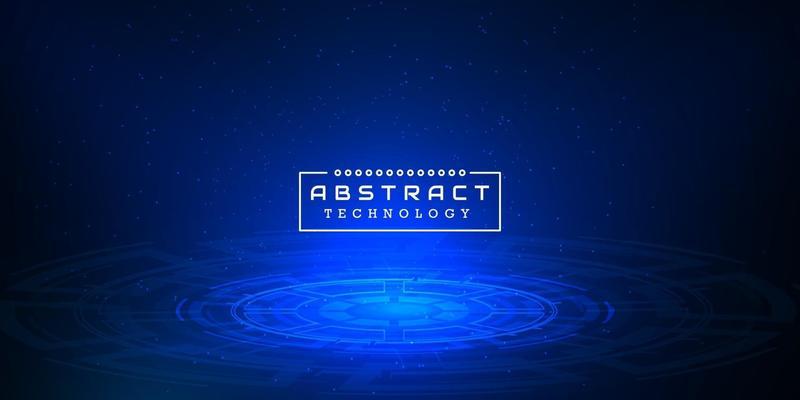 Abstract futuristic circles. Science technology machine. Graphic concept for your design