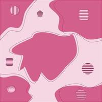 Fondo de vector abstracto color rosa líquido con tema de forma