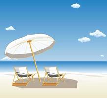 beachside illustration vector image