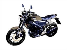 imagen vectorial para ilustración de motocicleta retro vector