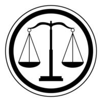 legal scale symbol vector image