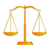 legal scale symbol vector image