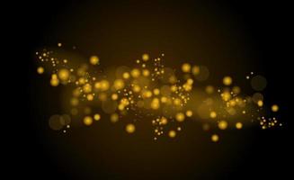 Vector image of gold sparkle illustration