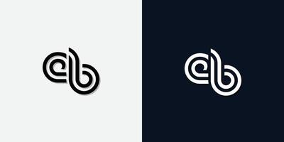 Modern Abstract Initial letter EB logo. vector