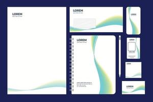 Set of Corporate identity branding template. blank white. Vector illustration