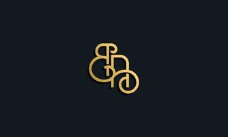 Luxury fashion initial letter BA logo. vector