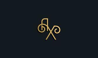 Luxury fashion initial letter AX logo. vector