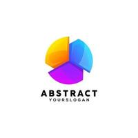 diseño de logotipo colorido abstracto vector