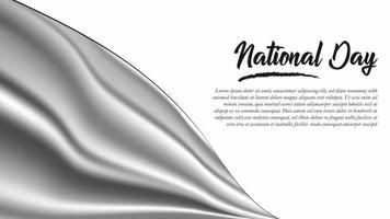 National Day Banner with British Antarctic Ocean Territory Flag background vector