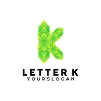 letter k colorful logo design template vector