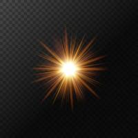 Abstract Gold Rays. isolated on a transparent background. Vector Illustration