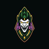 Illustration of Green Goblin Head Mascot vector