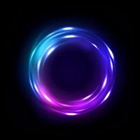 Rotating Multicolor Lights with sparks, isolated and easy to edit. Vector Illustration