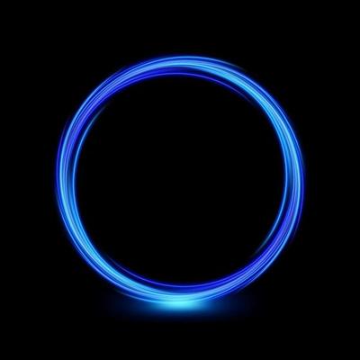 Abstract Glowing Circle, Elegant Light ring. Vector Illustration