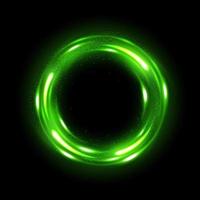 Rotating Green shiny with sparks. Suitable for product advertising, product design, and other. Vector EPS 10