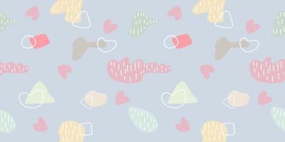 collection seamless cute pattern Geometric vector