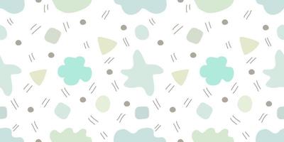 collection seamless cute pattern Geometric vector