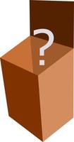 Cardboard box or container. vector